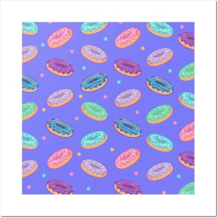 Donut pattern Posters and Art